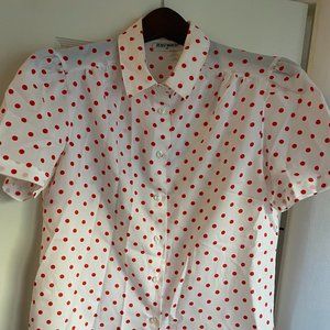 Vintage polka dot top